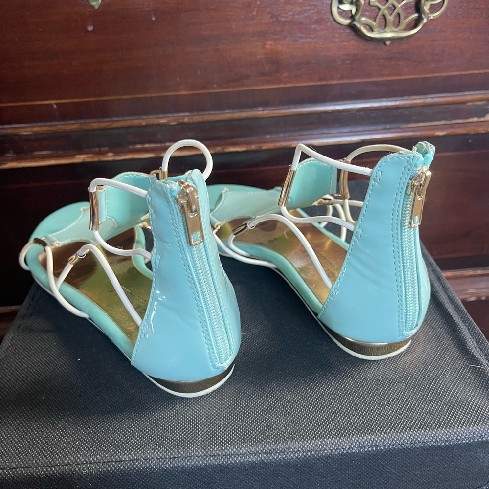 Gladiator sandals teal size 7